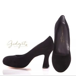 Black suede 3.5” heel